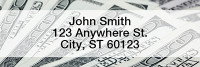 Money Narrow Address Labels | LRMON-01