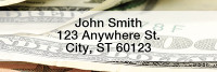 Money Narrow Address Labels | LRMON-01
