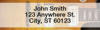 Guitars Narrow Address Labels | LRMUS-06