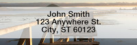 Water's Edge Narrow Address Labels | LRNAT-02