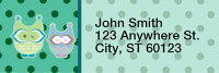 Give a Hoot Rectangle Address Labels | LRRANI-003
