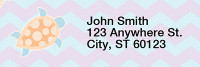 Colorful Sea Turtles Address Labels | LRRANI-005