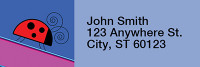 The Doodlebug Blues Rectangle Address Labels | LRRANK-81