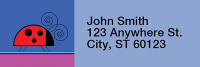 The Doodlebug Blues Rectangle Address Labels | LRRANK-81
