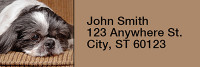 Shih Tzus Rectangle Address Labels | LRRDOG-22