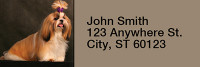 Shih Tzus Rectangle Address Labels | LRRDOG-22
