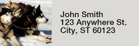 Sled Dogs Rectangle Address Labels | LRRDOG-43