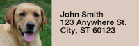 Majestic Yellow Lab Rectangle Address Labels | LRRDOG-56