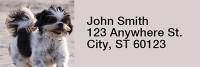 Happy Shih Tzu Rectangle Address Labels | LRRDOG-59