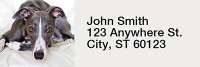 Wily Whippets Rectangle Address Labels | LRRDOG-75