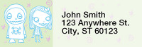 Dr. Krinkles' Creep Kids Rectangle Address Labels | LRRDRK-01