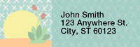 Colorful Cacti Narrow Address Labels | LRRFLO-001