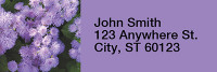Flowers Rectangle Address Labels | LRRFLO-01