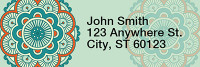 Mandala Address Labels | LRRFLO-99