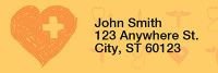 Nurse Pattern Address Labels | LRRGEP-75