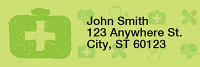Nurse Pattern Address Labels | LRRGEP-75