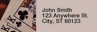 Poker Rectangle Address Labels | LRRGME-01