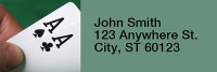 Poker Rectangle Address Labels | LRRGME-01