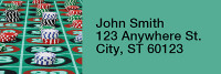Gambling Rectangle Address Labels | LRRGME-02