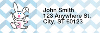 It's Happy Bunny Funny Rectangle Address Labels | LRRIHB-02