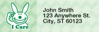 It's Happy Bunny Insults Rectangle Address Labels | LRRIHB-04