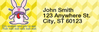 It's Happy Bunny Insults Rectangle Address Labels | LRRIHB-04