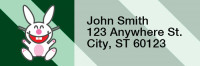 It's Happy Bunny Peace Rectangle Address Labels | LRRIHB-08