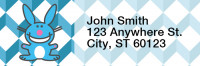 It's Happy Bunny Peace Rectangle Address Labels | LRRIHB-08