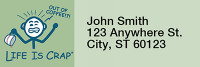 Without Coffee... Life Is Crap Rectangle Address Labels  | LRRLIC-06