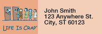 A Womans Life Is Crap Rectangle Address Labels  | LRRLIC-11