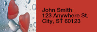 Love Narrow Address Labels | LRRLOV-01