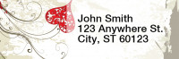 Grunge Hearts Narrow Address Labels | LRRLOV-11