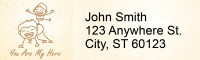 Dad is My Hero Narrow Address Labels | LRRLOV-26