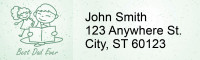 Dad is My Hero Narrow Address Labels | LRRLOV-26