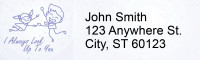 Dad is My Hero Narrow Address Labels | LRRLOV-26
