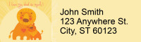 Dad is the Best Narrow Address Labels | LRRLOV-27