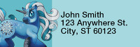 Blues Mix - My Little Demon Rectangle Address Labels | LRRMLD-01