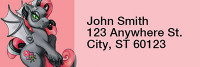 Boys and Girls - My Little Demon Rectangle Address Labels | LRRMLD-02