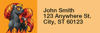 Boys and Girls - My Little Demon Rectangle Address Labels | LRRMLD-02