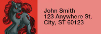 Boys and Girls - My Little Demon Rectangle Address Labels | LRRMLD-02