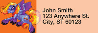Flighty Demons - My Little Demon Rectangle Address Labels | LRRMLD-05