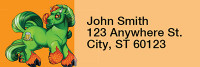 Greens Mix - My Little Demon Rectangle Address Labels | LRRMLD-06