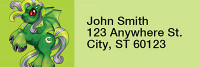 Greens Mix - My Little Demon Rectangle Address Labels | LRRMLD-06