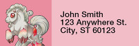 Pinks Mix - My Little Demon Rectangle Address Labels | LRRMLD-08