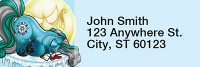 Blue Demons By Little Demon Rectangle Address Labels | LRRMLD-12