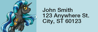 Blue Demons By Little Demon Rectangle Address Labels | LRRMLD-12