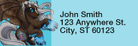 Blue Demons By Little Demon Rectangle Address Labels | LRRMLD-12