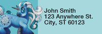 Blue Demons By Little Demon Rectangle Address Labels | LRRMLD-12