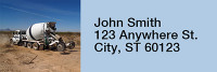 Concrete Rectangle Address Labels | LRRPRO-41