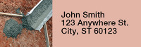 Concrete Rectangle Address Labels | LRRPRO-41